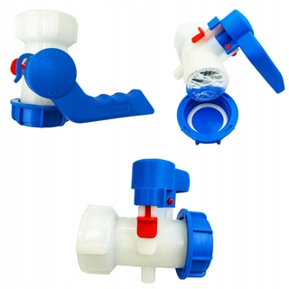Spojka, adapter na závlahový systém - Mauzer IBC GW S60x6 škrtiaci ventil s výstupom S60x6 Silný odolný Bradas