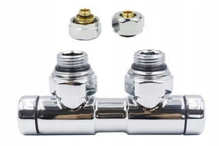 Hlavica, ventíl - Dvojčatá chróm chróm 50 mm + PEX16