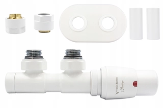 Hlavica, ventíl - Valve termín Twins 50mm White Mat + konektor + RosomPr