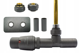 Hlavica, ventíl - TERM Valve Unico Graphite Str + Pex + RZELE