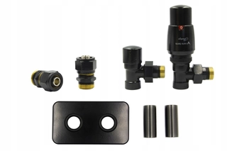 Hlavica, ventíl - TERMO ventil Royal Angle Black Mat AIO PEX rozprestrite