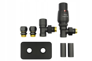 Hlavica, ventíl - Ventil Termo Royal Angle Black Str AiO Pex R.Prostok