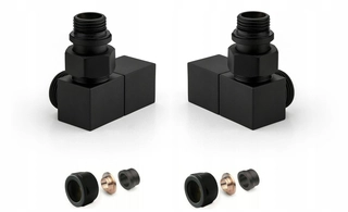 Hlavica, ventíl - Ventily na radiátoroch APM SQUARE Axial Black COPPER