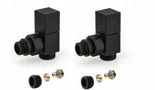 Hlavica, ventíl - Ventily APM Square Black PEX radiátorov