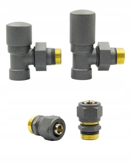 Hlavica, ventíl - Rohové ventily Swing Graphite Str. + Pex16mm