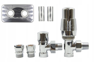 Hlavica, ventíl - Ventily Thermo Royal uhol Chrome AiO Cu ružice