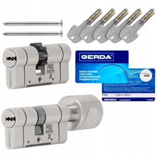 Zámok na dvere -  Sada 2 vložiek Gerda Prosystem x Z30/40 + G40/30