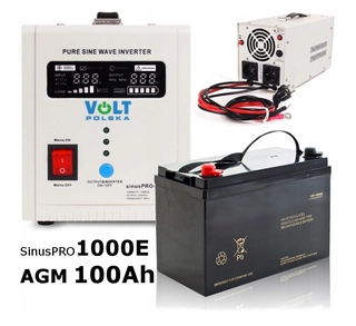 Emergency Kit Power Co-UPS 1000W AGM 100Ah