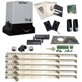 FAAC 741 Delta3 Nastavená na 900 kg 3xpil+strip+lampa