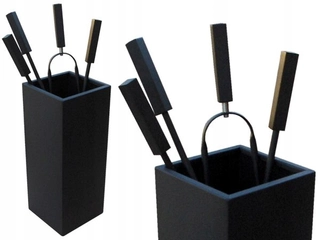 Príslušensvo ku  krbu - Sada krbového príslušenstva black-mat 07cz