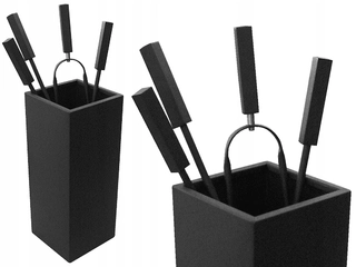 Príslušensvo ku  krbu - Sada krbového príslušenstva Graphite 07gr
