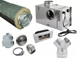Ventilátor ku krbu, kachliam - DGP Turbine Kit Termoflex Regulator mreža