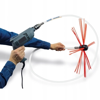 Čistenie komínov súprava zospodu Tajfun 6 m