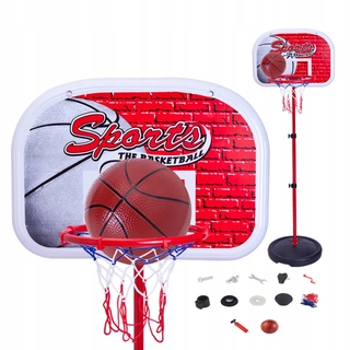 Basketbalové príslušenstvo pre deti - Basketbalový set PRE DETI 80-145cm LOPTA Pumpa STOJAN