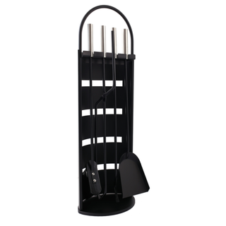 Príslušensvo ku krbu - Krbové set 5 dielov black