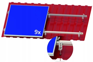 Solárny panel - Sada pre double-nasadol 9 FV panelov 9,99