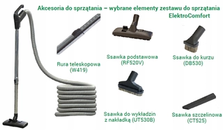 Centrálny vysávač - Čistiaca súprava 10,5 m elektrokomfort od