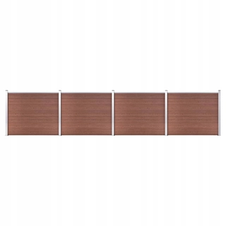 Pletivo, oplotenie - Kit WPC Fence, 699 x 146 cm, hnedá