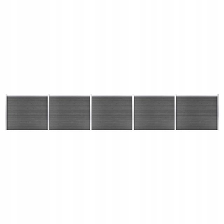 Pletivo, oplotenie - Sada plotov panelov z WPC, 872 x 146 cm,