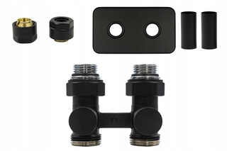 Hlavica, ventíl - Jednoduché Premium Black Str + Cu + pripojenie set pomlčka