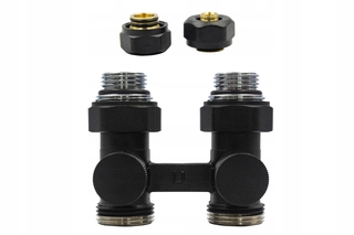 Hlavica, ventíl - Set Simple Premium Black Str + Pex16mm Connection
