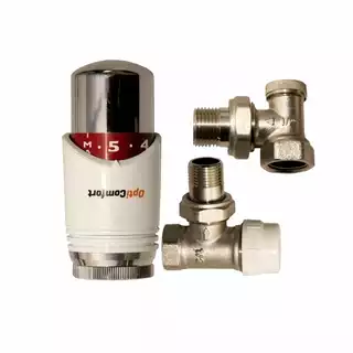 Hlavica, ventíl - Termostatický set IDMAR Opticomfort Angle