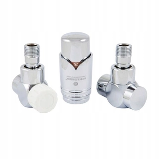 Hlavica, ventíl - Uhlová Schlosser Satin termostatický set