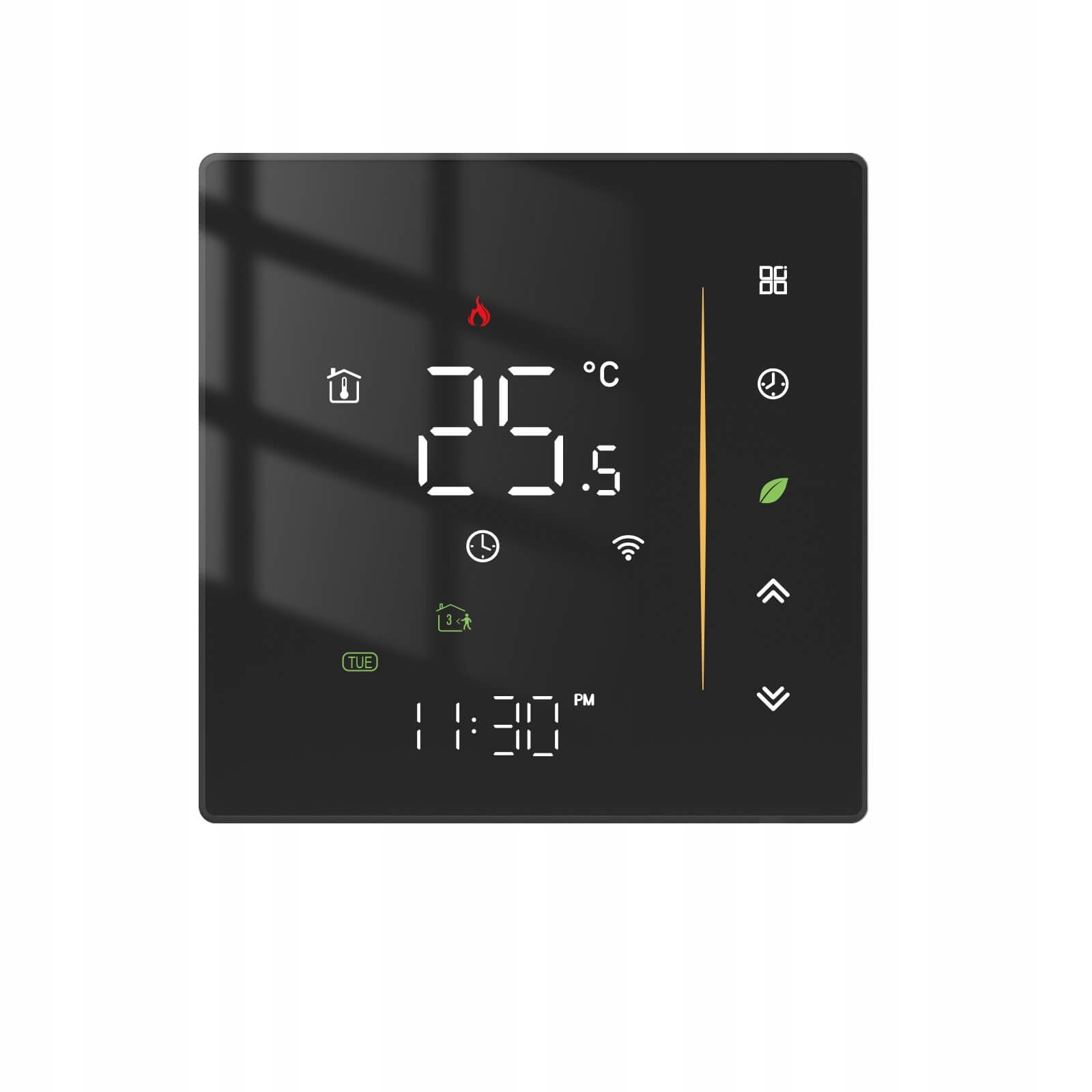 Termostat TUYA Zigbee elektrický ohrev biely