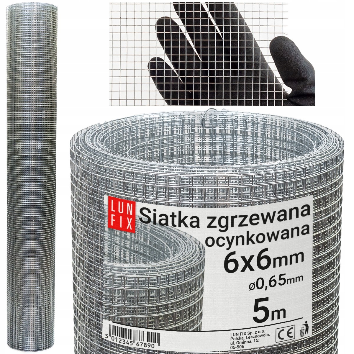 Pozinkované zvárané pletivo Lun Fix O00056K 5 m