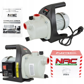 Zavlažovanie záhrady - ZÁHRADNÉ VODNÉ ČERPADLO NAC GPE80-K 800 W 3200 l/hod.
