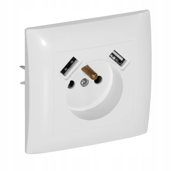 Elektrická zásuvka, USB stena VCX biela