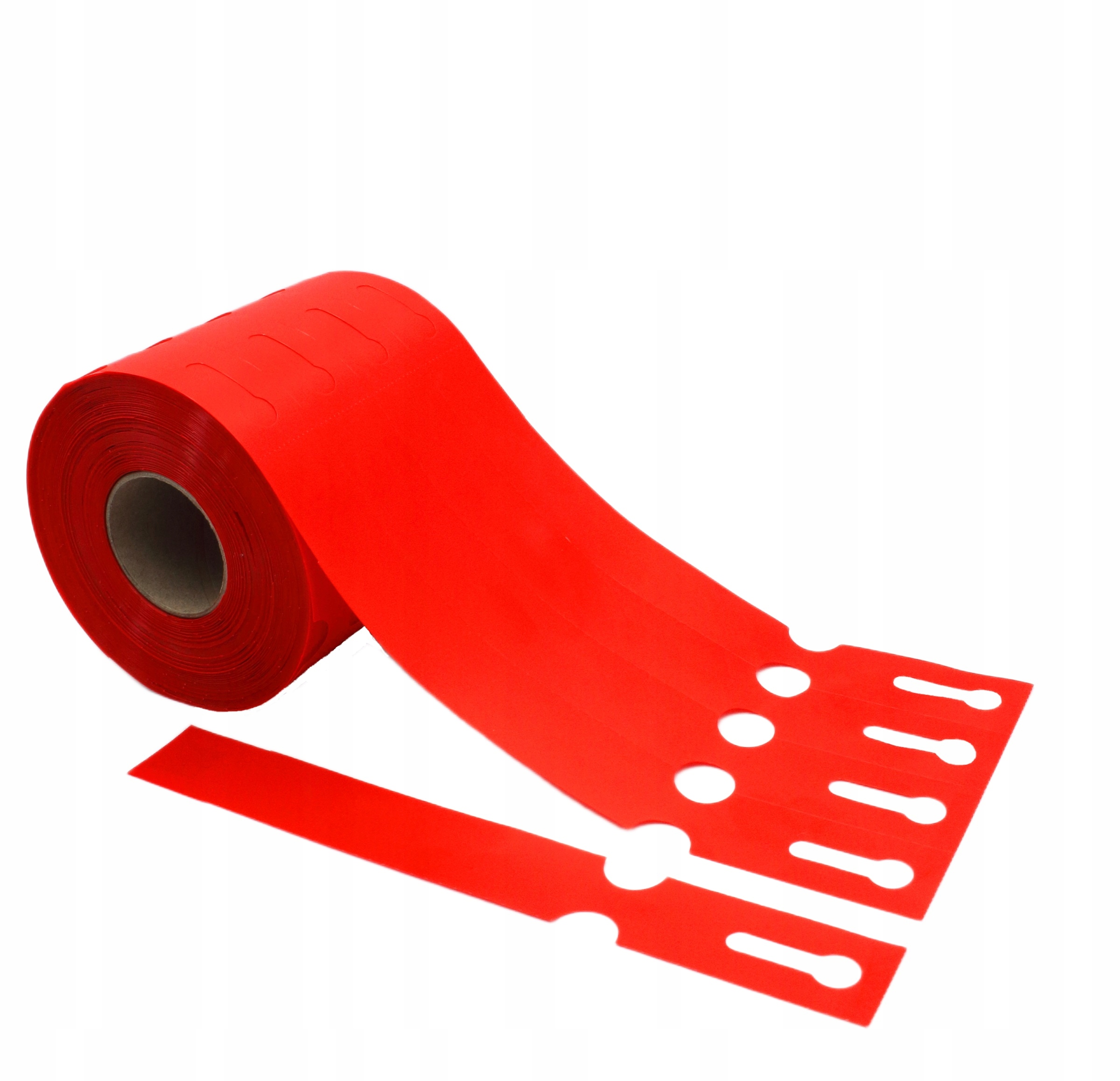 Záhradnícke/sadové štítky s okrúhlou konštrukciou ČERVENÉ 200x25mm (25x200) 5000 ks