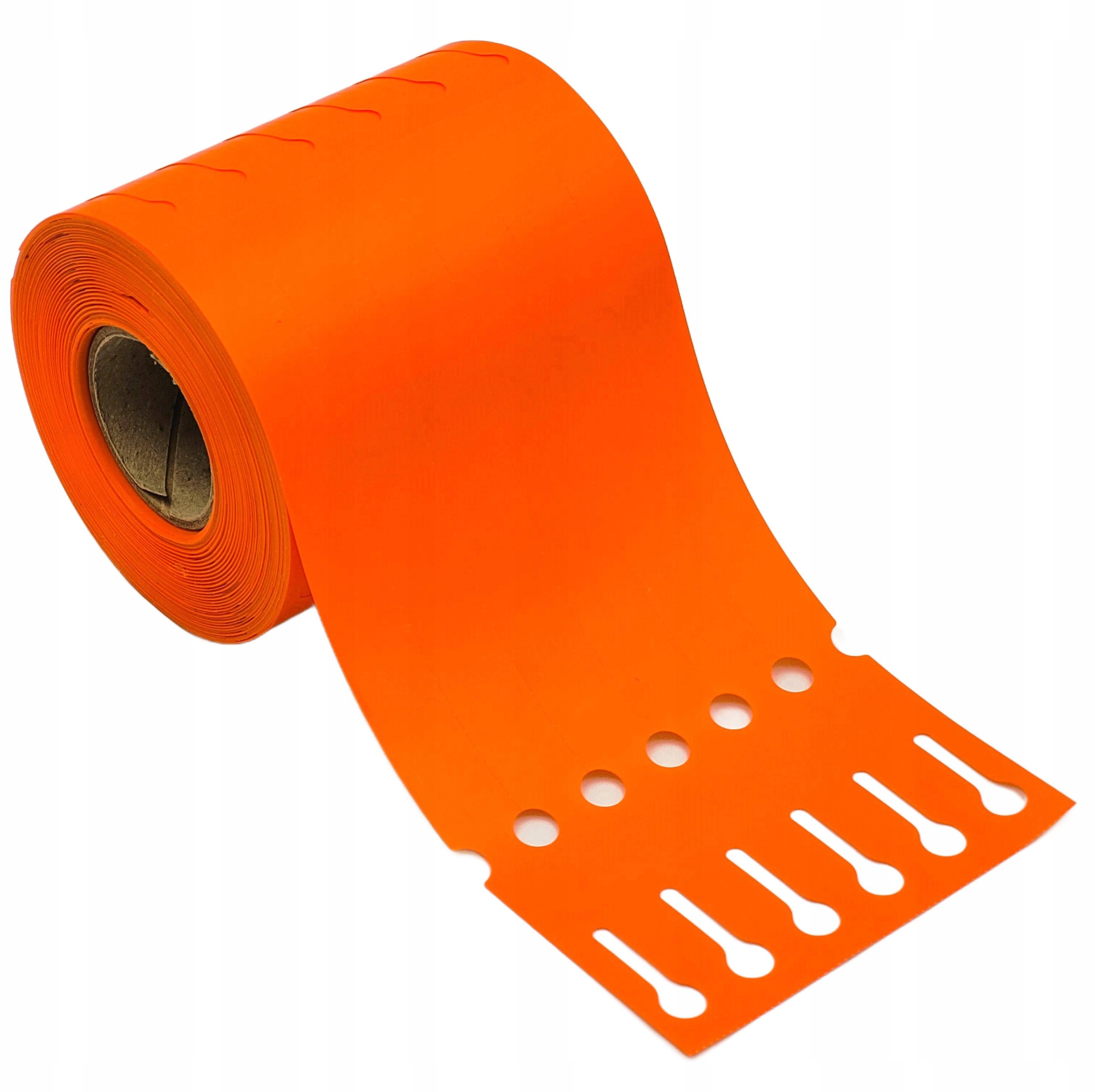 Záhradnícke/sadové štítky s okrúhlou konštrukciou ORANŽOVÉ 250 mm x 17 mm (17x250)