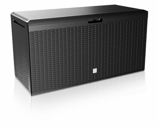 Záhradný úložný box - Plastový záhradný box, 290 l, čierny