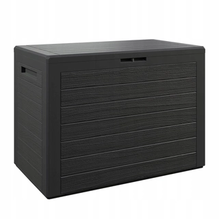 Záhradný úložný box - Plastový záhradný box, 190 l, čierny