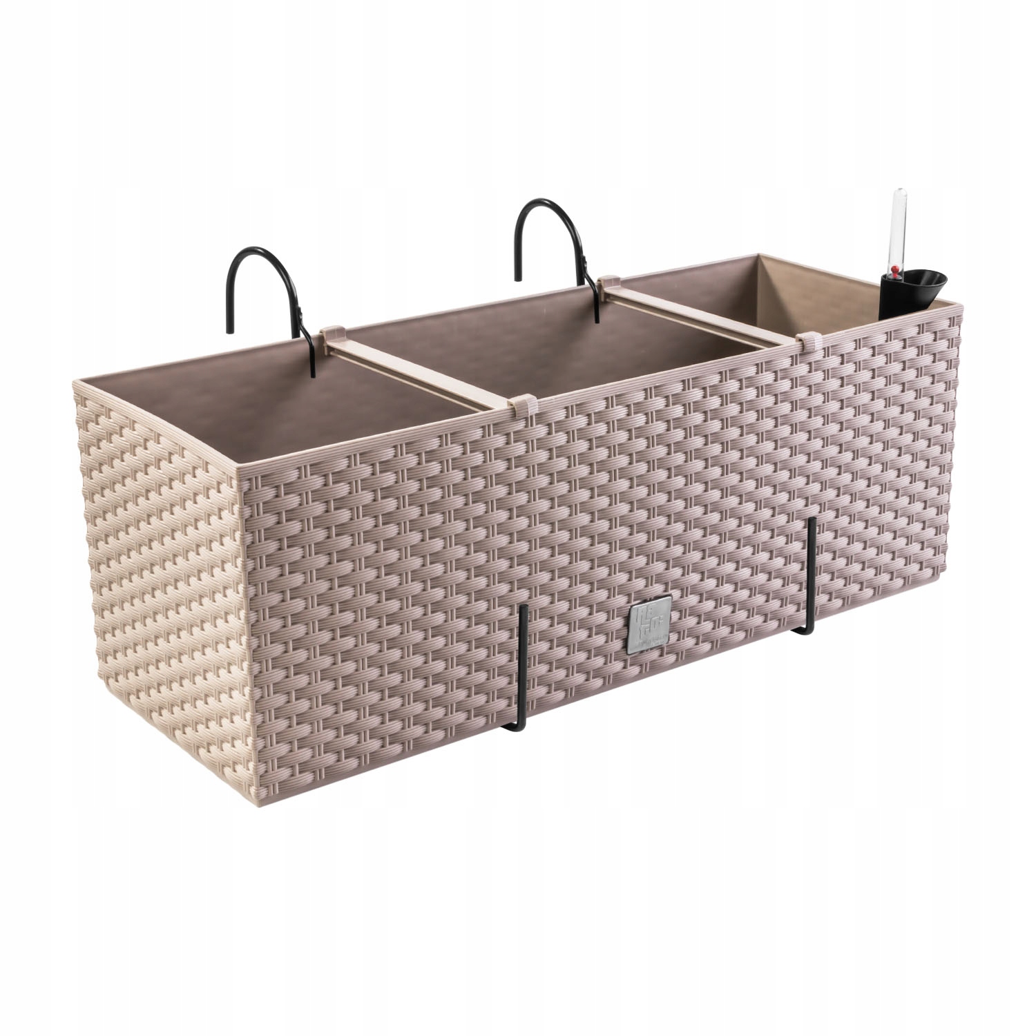 Kvetináč Prosperplast 51,5 cm x 19,5 x 18,5 cm plastové odtiene hnedej a béžovej