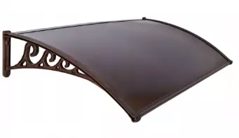 Strieška nad vchodové dvere BALDACHÝN NAD KORUNOU DVERE z POLYKARBONÁTU 150x80 cm