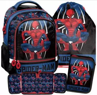 Školská taška - batoh+peračník+taška na obuv Spiderman SADA VYPR