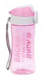 Fľaša na vodu TRITAN BPA BackUP Pink 400 ml VYPR