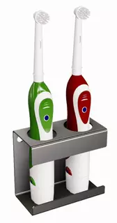 Držiak na dve elektrické zubné kefky CHRÓM VYPR
