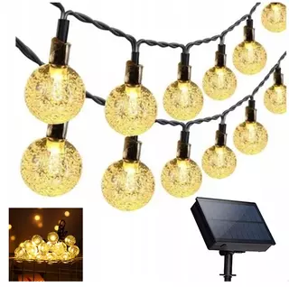 Solárne záhradné svetlá žiarovka 100 LED 12 m