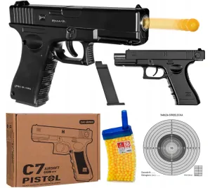 Vzduchová pištoľ GLOCK C7 na 6 mm BB guličky+GRANÁT 500 ks