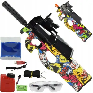 Pištoľ/automatická puška na gel Bullet P90 BB GUN 