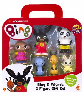 Bing Bunny sada 6 figúrok Bing a priateľov VYPR