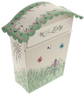 Poštová schránka - SCHRÁNKA NA LISTY RUČNE MAĽOVANÉ BIELYM