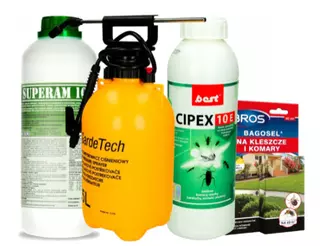 Postrek proti komárom a kliešťom+postrekovač+CIPEX VYPR