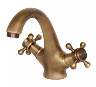 Kúpeľňová umývadlová batéria RETRO MOSADZ A-018 VYPR