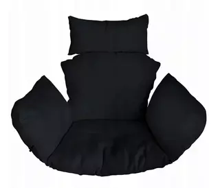 Vankúše na závesné kreslo Cocoon Garden ČIERNE