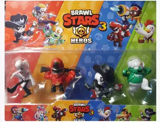 Sada 4 figúrok z populárnej HRY BRAWL STARS GAME