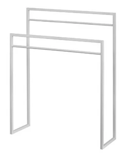 Kúpeľňový stojan na uteráky 100 cm kovový BIELY VYPR